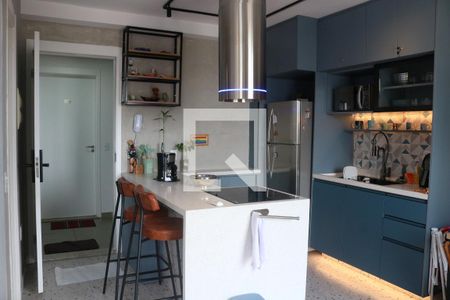 Sala e Cozinha Integrada de apartamento à venda com 1 quarto, 29m² em Água Branca, São Paulo