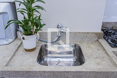 Sala, cozinha e área de serviço de apartamento para alugar com 2 quartos, 41m² em Vila Siqueira (zona Norte), São Paulo