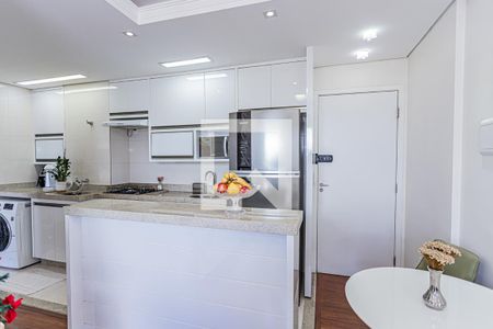 Sala, cozinha e área de serviço de apartamento para alugar com 2 quartos, 41m² em Vila Siqueira (zona Norte), São Paulo
