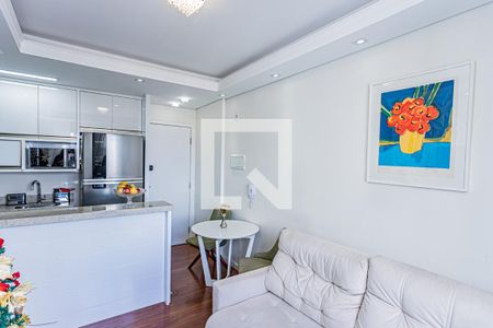 Sala, cozinha e área de serviço de apartamento para alugar com 2 quartos, 41m² em Vila Siqueira (zona Norte), São Paulo