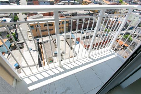 Varanda da Sala  de apartamento para alugar com 2 quartos, 48m² em Vila Carmosina, São Paulo
