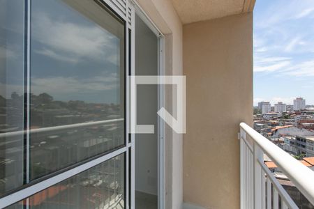 Varanda da Sala  de apartamento para alugar com 2 quartos, 48m² em Vila Carmosina, São Paulo
