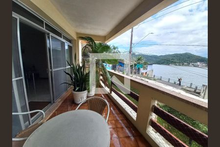 Varanda da Sala de apartamento para alugar com 3 quartos, 171m² em Ilha Porchat, São Vicente