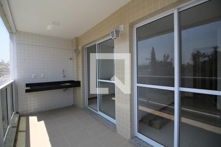 Sala - Varanda de apartamento para alugar com 3 quartos, 93m² em Freguesia (jacarepaguá), Rio de Janeiro