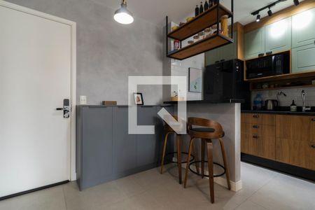 Sala  de apartamento para alugar com 1 quarto, 48m² em Indianópolis, São Paulo
