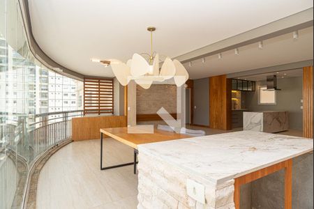 Varanda da Sala de apartamento à venda com 3 quartos, 136m² em Campo Belo, São Paulo