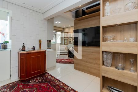 Sala de apartamento à venda com 1 quarto, 60m² em Brooklin Novo, São Paulo