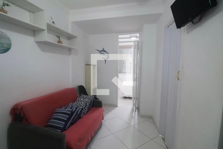 Sala de apartamento para alugar com 1 quarto, 33m² em Centro, Guarujá
