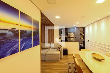 Sala de estar - Sala de jantar  de apartamento para alugar com 2 quartos, 64m² em Jardim Prudência, São Paulo