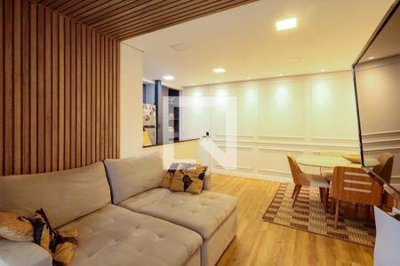 Sala de estar - Sala de jantar  de apartamento para alugar com 2 quartos, 64m² em Jardim Prudência, São Paulo