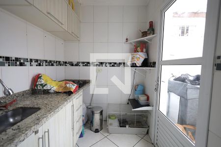 Cozinha de apartamento à venda com 2 quartos, 49m² em Jardim Utinga, Santo André