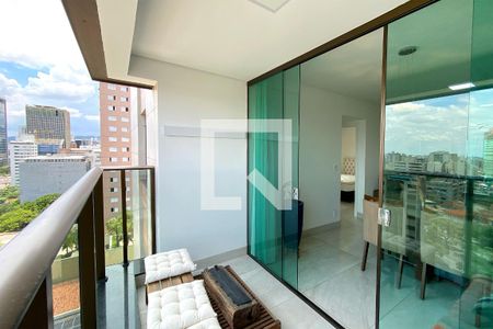 Varanda da Sala de apartamento para alugar com 2 quartos, 67m² em Santo Agostinho, Belo Horizonte