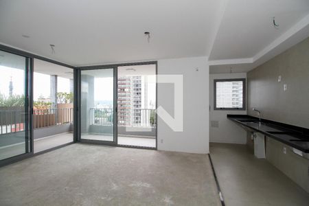 Sala e Cozinha de apartamento à venda com 3 quartos, 96m² em Pinheiros, São Paulo