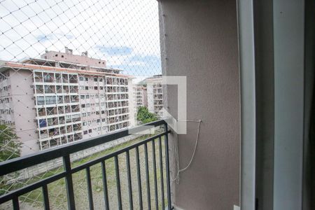 Varanda da Sala de apartamento à venda com 2 quartos, 46m² em Taquara, Rio de Janeiro