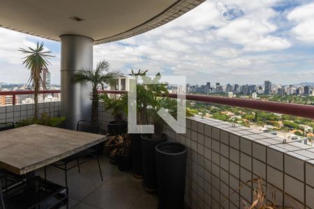 Varanda da Sala de apartamento à venda com 4 quartos, 260m² em Itaim Bibi, São Paulo