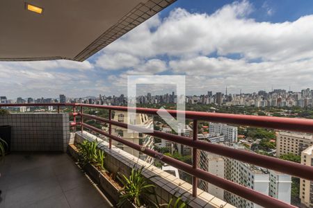 Varanda da Sala de apartamento à venda com 4 quartos, 260m² em Itaim Bibi, São Paulo