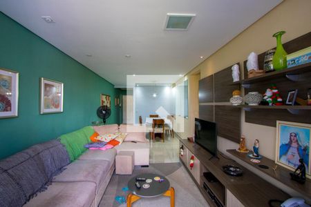 Sala de apartamento para alugar com 3 quartos, 125m² em Vila Scarpelli, Santo André