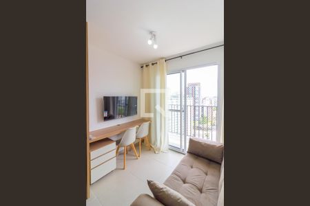 Sala de apartamento para alugar com 1 quarto, 27m² em Campo Belo, São Paulo