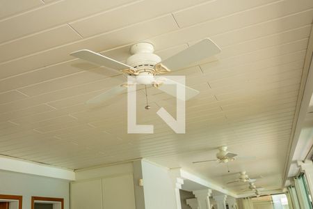 Detalhe varandão:Ventiladores de casa de condomínio para alugar com 5 quartos, 640m² em Riviera Tamborlim, Americana