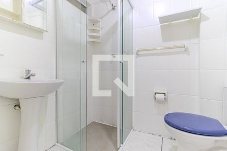 Banheiro de kitnet/studio para alugar com 1 quarto, 29m² em Vila Buarque, São Paulo