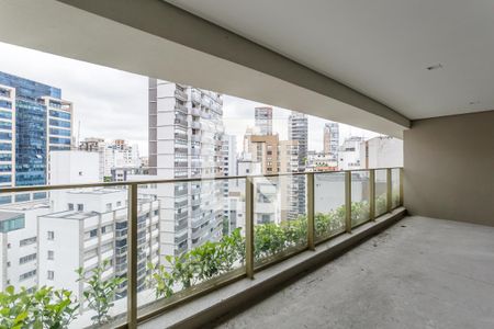 Varanda da Sala de apartamento à venda com 3 quartos, 149m² em Indianópolis, São Paulo