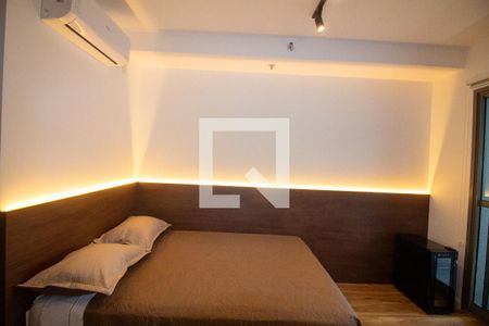 Sala / Quarto - Studio de kitnet/studio para alugar com 1 quarto, 29m² em Santo Amaro, São Paulo