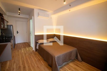 Sala / Quarto - Studio de kitnet/studio para alugar com 1 quarto, 29m² em Santo Amaro, São Paulo
