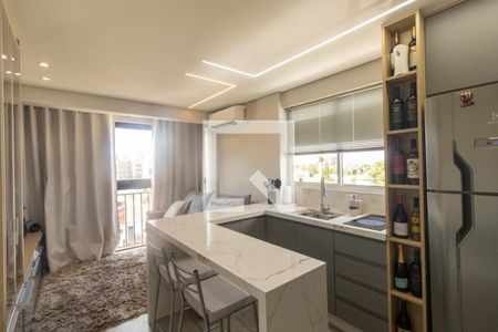 Sala/Cozinha de apartamento para alugar com 1 quarto, 36m² em Portão, Curitiba