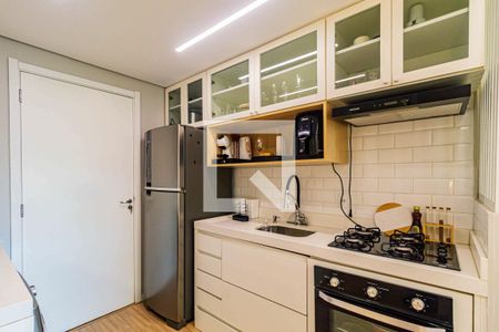Cozinha de apartamento para alugar com 1 quarto, 28m² em Ferreira, São Paulo