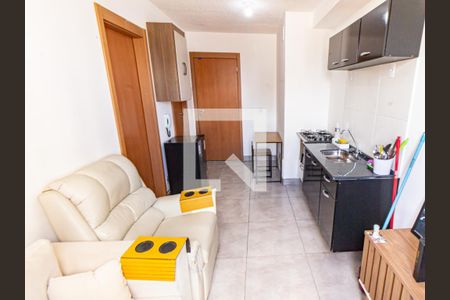 Sala/Cozinha de apartamento para alugar com 1 quarto, 24m² em Belenzinho, São Paulo