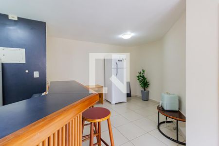 Sala/Cozinha de apartamento para alugar com 1 quarto, 49m² em Brooklin Novo, São Paulo