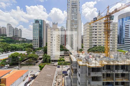 Vista da Sala de apartamento para alugar com 1 quarto, 49m² em Brooklin Novo, São Paulo
