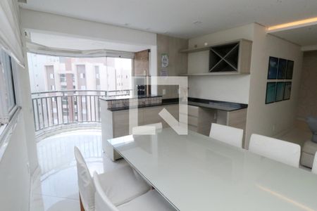 Sala de apartamento para alugar com 3 quartos, 118m² em Vila Valparaíso, Santo André