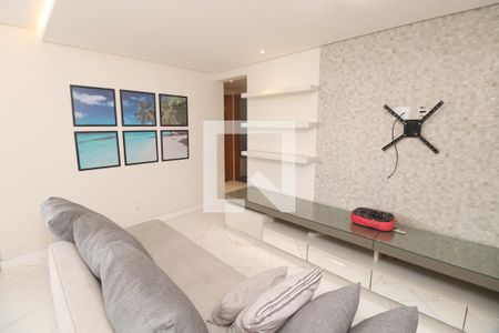 Sala de apartamento para alugar com 3 quartos, 118m² em Vila Valparaíso, Santo André