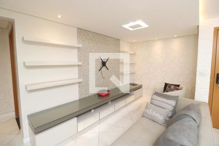 Sala de apartamento para alugar com 3 quartos, 118m² em Vila Valparaíso, Santo André