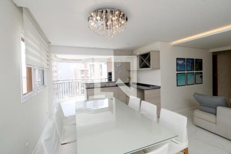 Sala de apartamento para alugar com 3 quartos, 118m² em Vila Valparaíso, Santo André