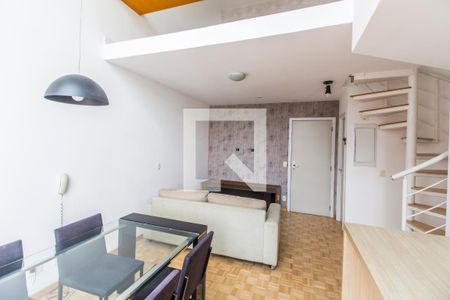 Sala  de apartamento para alugar com 1 quarto, 55m² em A Industrial, Barueri