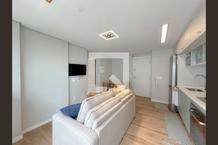 Sala/Cozinha de apartamento à venda com 2 quartos, 46m² em Barra Funda, São Paulo