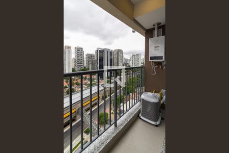Varanda de kitnet/studio para alugar com 1 quarto, 24m² em Vila Cordeiro, São Paulo