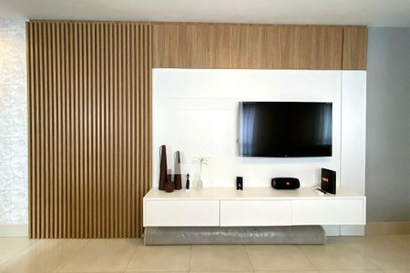 Detalhe da Sala - Painel de apartamento para alugar com 2 quartos, 56m² em Santo Antônio, Belo Horizonte