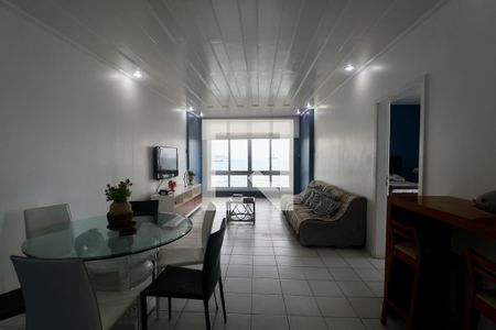 Sala de apartamento para alugar com 4 quartos, 137m² em Vila Alzira, Guarujá