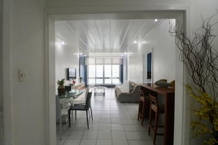 Sala de apartamento para alugar com 4 quartos, 137m² em Vila Alzira, Guarujá