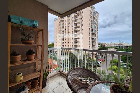 Varanda  de apartamento à venda com 3 quartos, 74m² em Recreio dos Bandeirantes, Rio de Janeiro