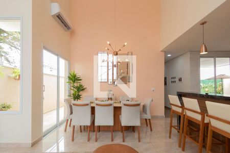 Sala  de casa de condomínio para alugar com 3 quartos, 208m² em Loteamento Dinora Rosa, Sorocaba