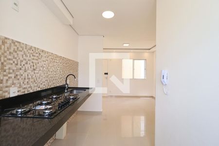 Cozinha de apartamento para alugar com 2 quartos, 43m² em Jardim Heitor Rigon, Ribeirão Preto