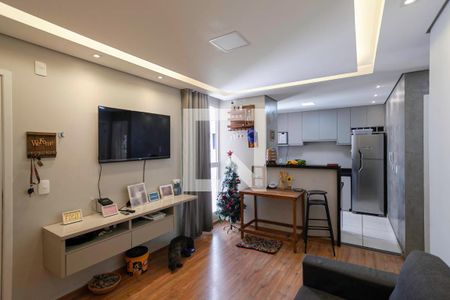 Sala de apartamento à venda com 2 quartos, 44m² em Caiapos, Contagem