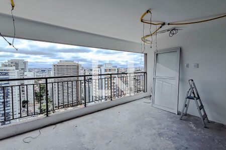 Varanda da Sala de apartamento à venda com 3 quartos, 126m² em Vila Dom Pedro I, São Paulo