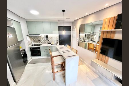 Sala/Cozinha de apartamento para alugar com 1 quarto, 34m² em Santana, São Paulo