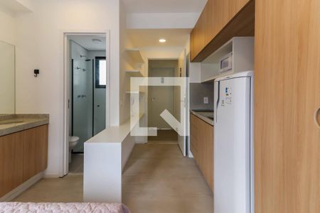Studio - Quarto e Cozinha de kitnet/studio para alugar com 1 quarto, 20m² em Butantã, São Paulo