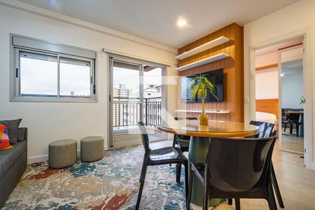 Sala/Cozinha de apartamento para alugar com 1 quarto, 42m² em Pinheiros, São Paulo